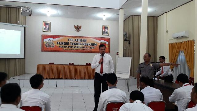 Polres Inhil Gelar Pelatihan Fungsi Teknis Reskrim